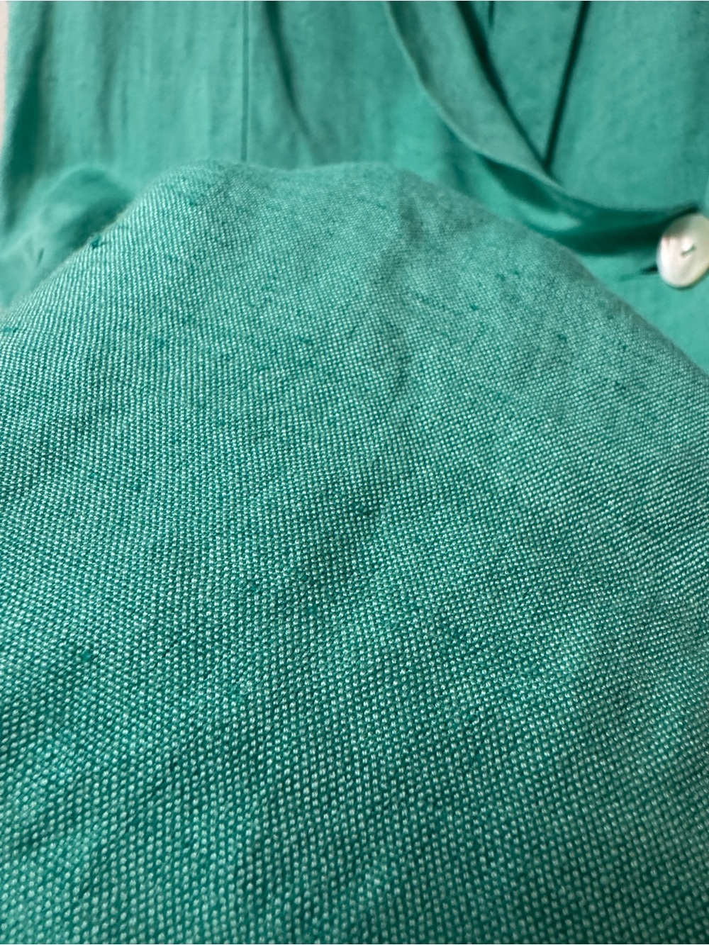 SHOW ME YOUR MUMU Bicoastal Blazer Romper in Linen Blend Seafoam Size Medium - Picture 10 of 13